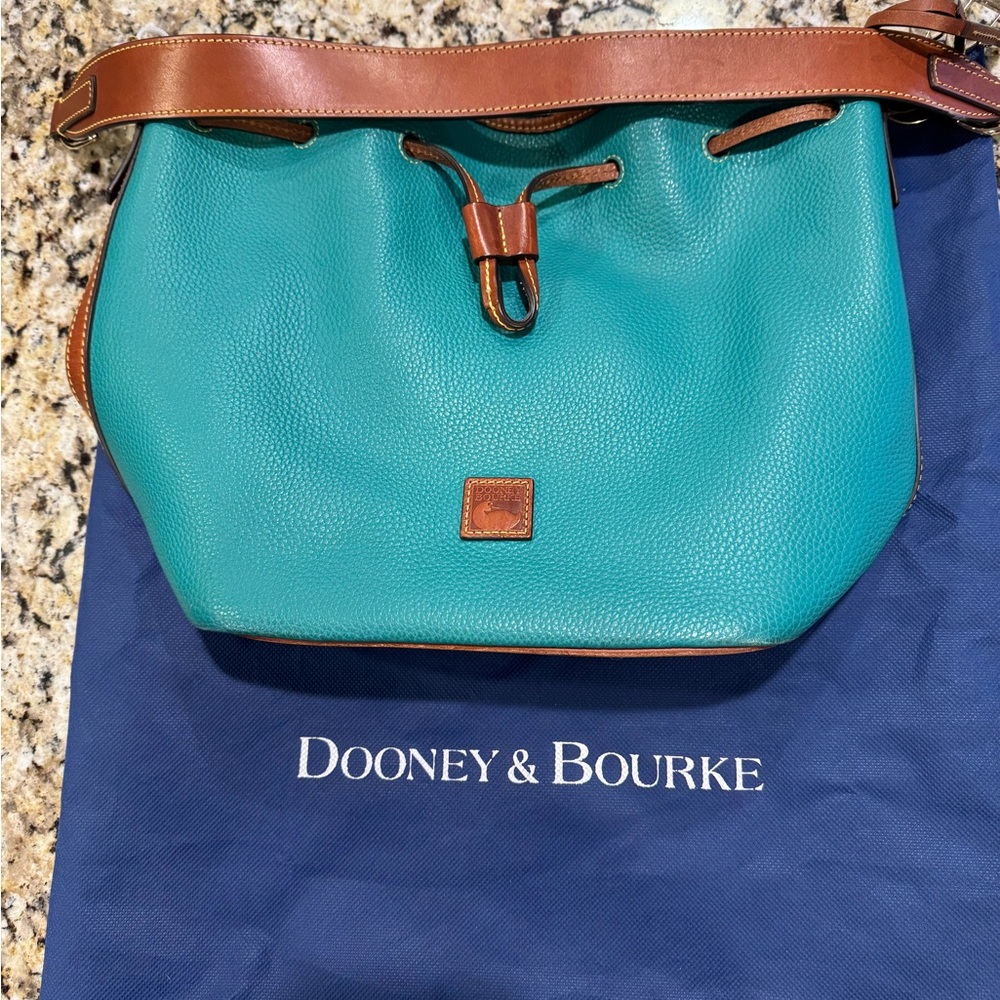 Dooney & Bourke Teal Leather Shoulder Bag